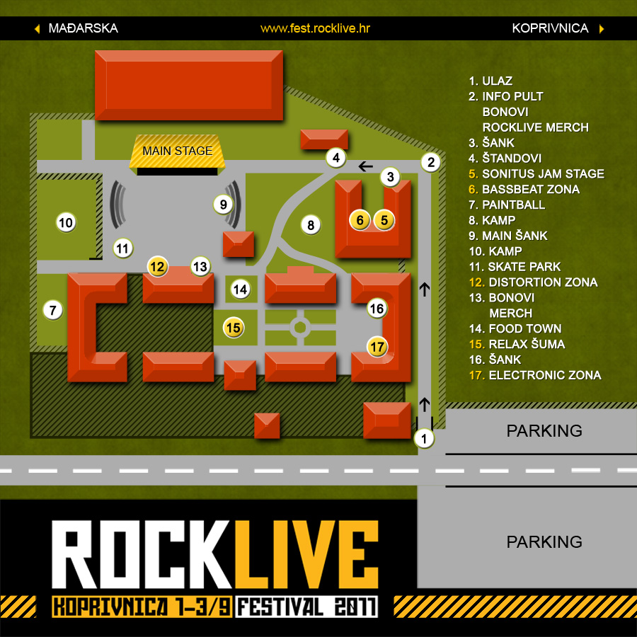 Karta Rocklive Festivala